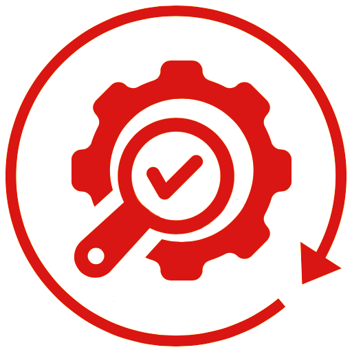 icono lupa ByB Mecanica rojo